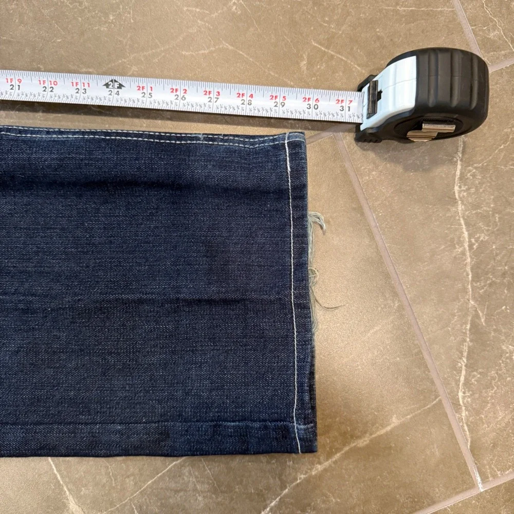 Y2K COOGI Jeans Dark Wash Indigo Embroidered Baggy Swirl Koala Animal 32 x 30